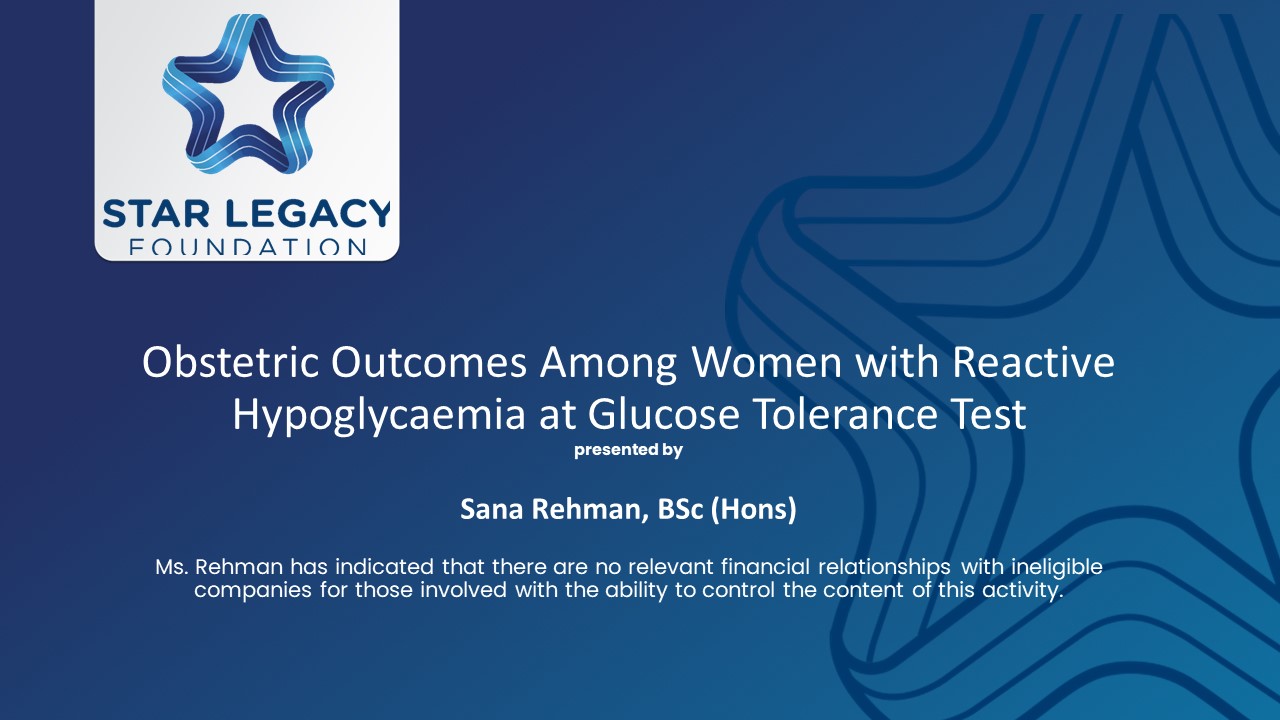 Obstetric Outcomes Among Women with Reactive Hypoglycaemia at Glucose Tolerance Test