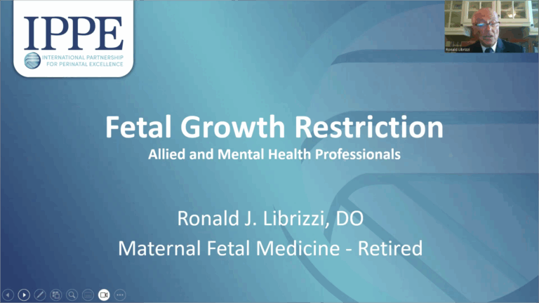 Fetal Growth Restriction for Allied and Mental Health
