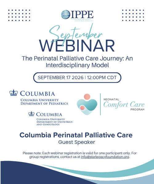 September Webinar: The Perinatal Palliative Care Journey: An Interdisciplinary Model